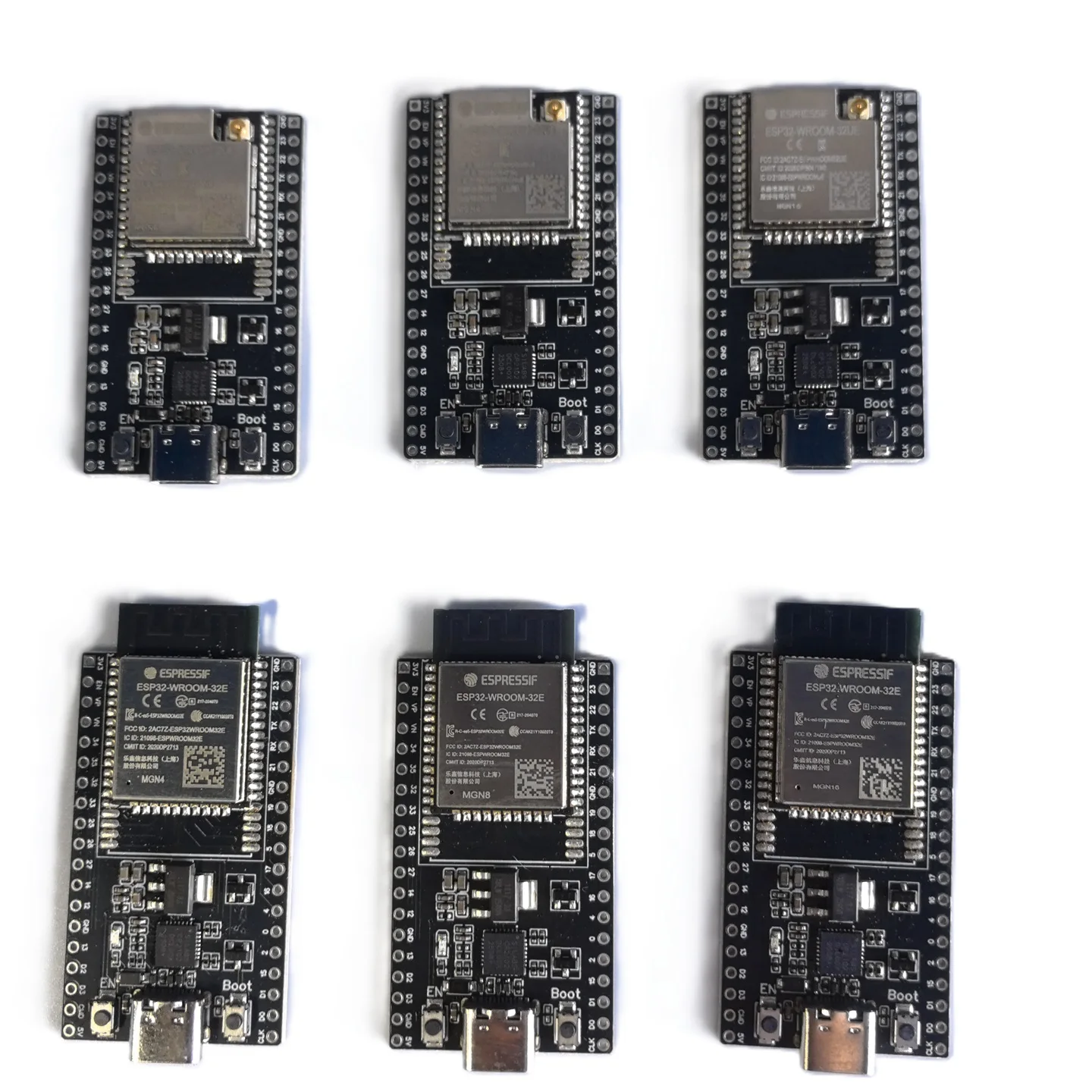 Плата разработки ESP32-DevKitC с модулем ESP32-WROOM-32E/32UE, различные варианты памяти 4МБ/8МБ/16МБ для проектов IoT