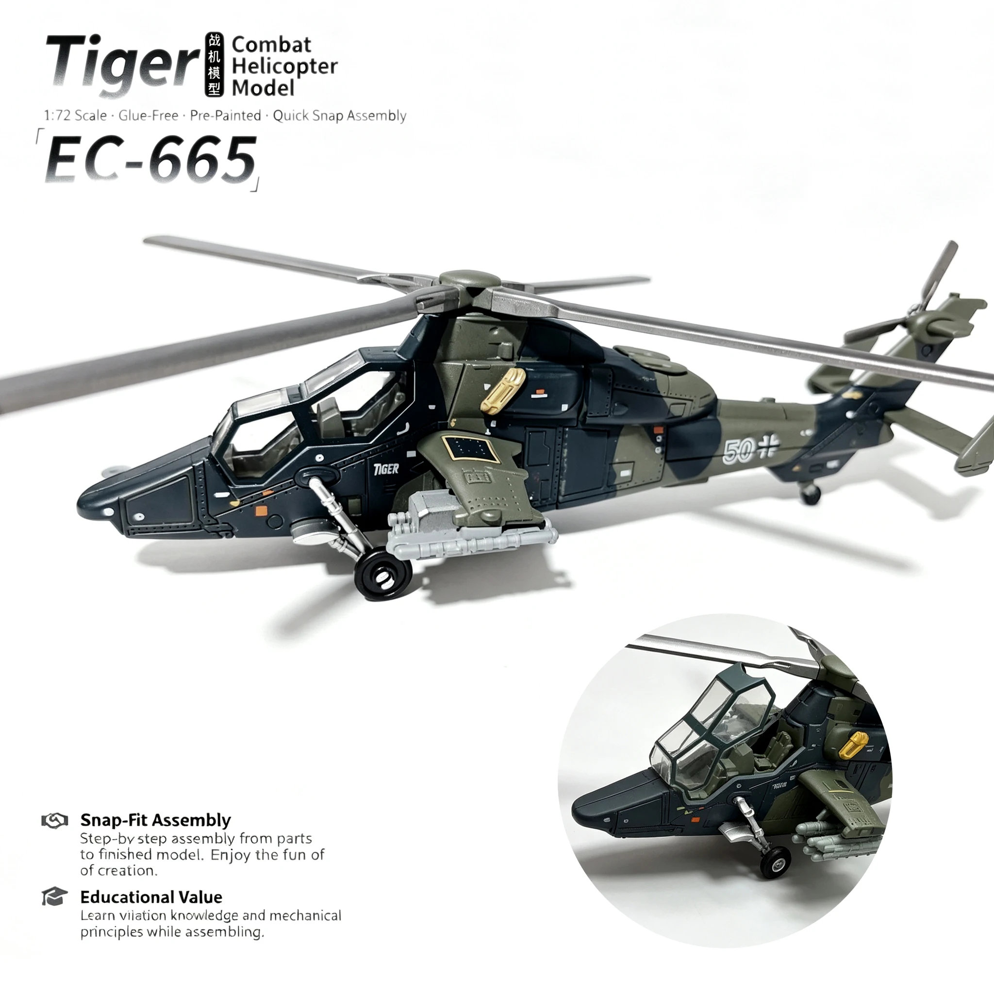 Rc Helicopter Hobby Grade - 1:72 Scale DIY Assembly Military Helicopter