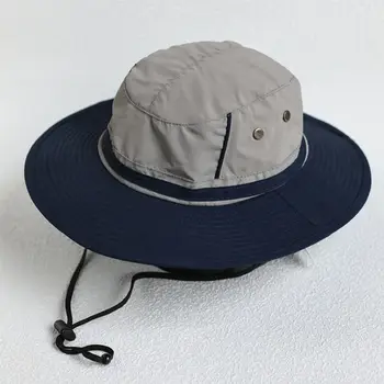 日式抽繩遮陽漁夫帽,男女大頭戶外登山釣魚夏日帽 8 最佳銷售 日本遮陽帽 - №5