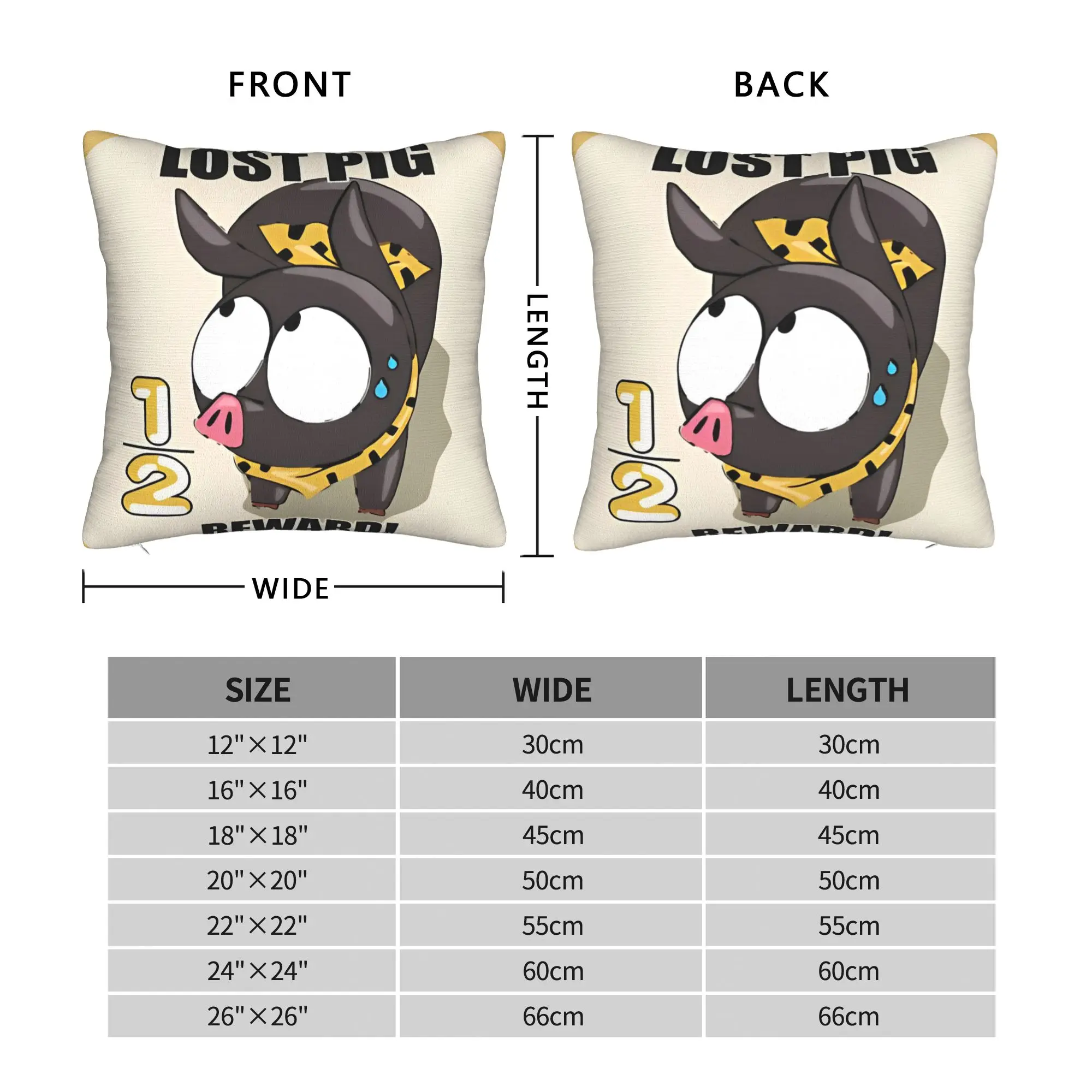 P-chan Ryoga Lost Pig - Ranma 1/2 المخدة غطاء وسادة بوليستر ديكور رمي كيس وسادة غطاء كرسي انغلق 40X40cm