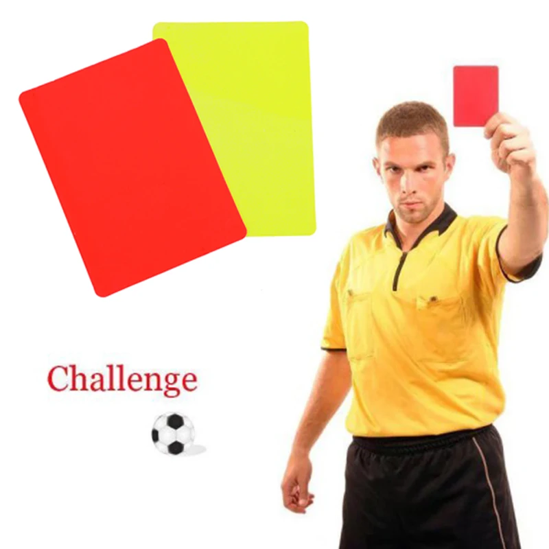 Professional Football Red And Yellow Cards Record Soccer Games Referee Tool Equipment For Soccer Match Accessory