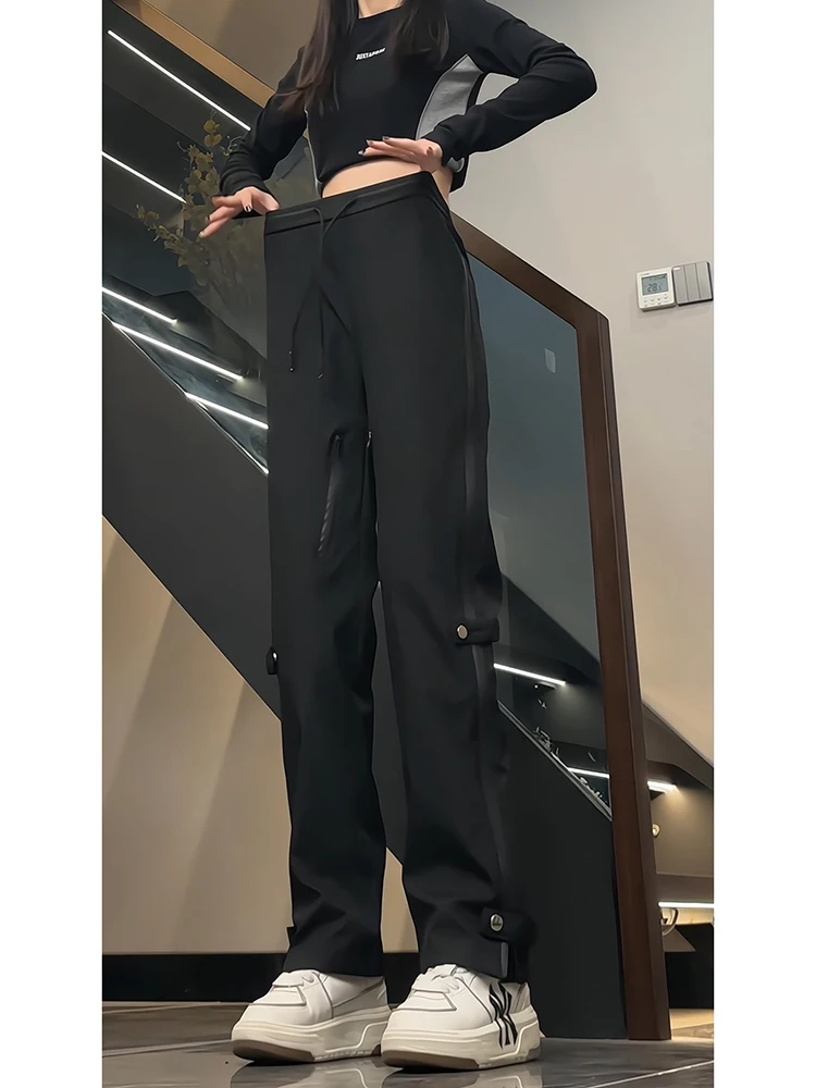 

American Sle Men's Functional Zipper Workwear Pants Autumn Season Side Zip Straight Leg Profional Hiking Mountain Climbi...