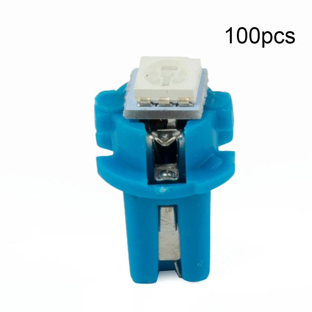 Lighting LED Bulb Dashboard Bulb Blue 100Pcs 12V 40LM for b8.3D COB Car Dashboard Bulb LED Instrument Panel Lights