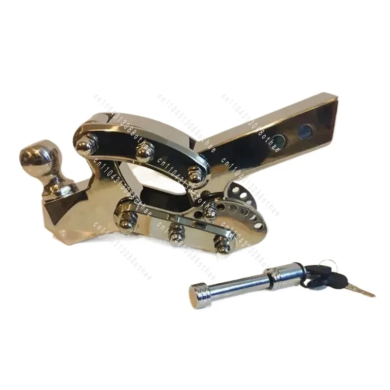 New 304 Stainless Steel High and Low Lift Adjustable Trailer Hook Car Trailer Bar Square Port Trailer Hook