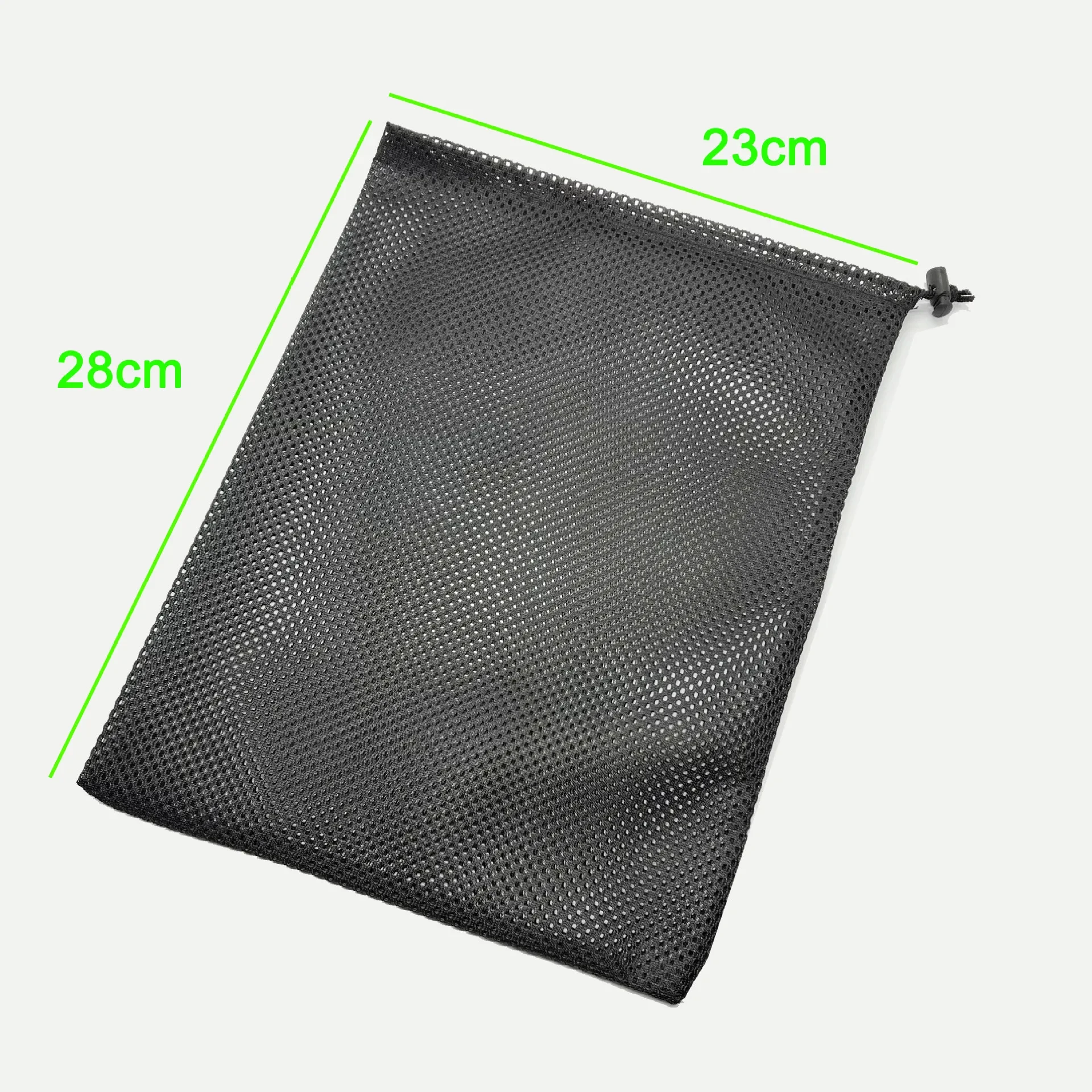 1pc Mesh Bag, Mesh Storage Bag, Polyester Bundle Pocket, Black Mesh Bag, Drawstring Mesh Bag, Drawstring Toy Bag