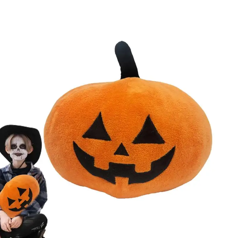 Stuffed Doll Halloween Pumpkin Pillow Soft Cushion Cartoon Stuffed Pumpkin Cute Vegetable Halloween Plush Toy Home Decor