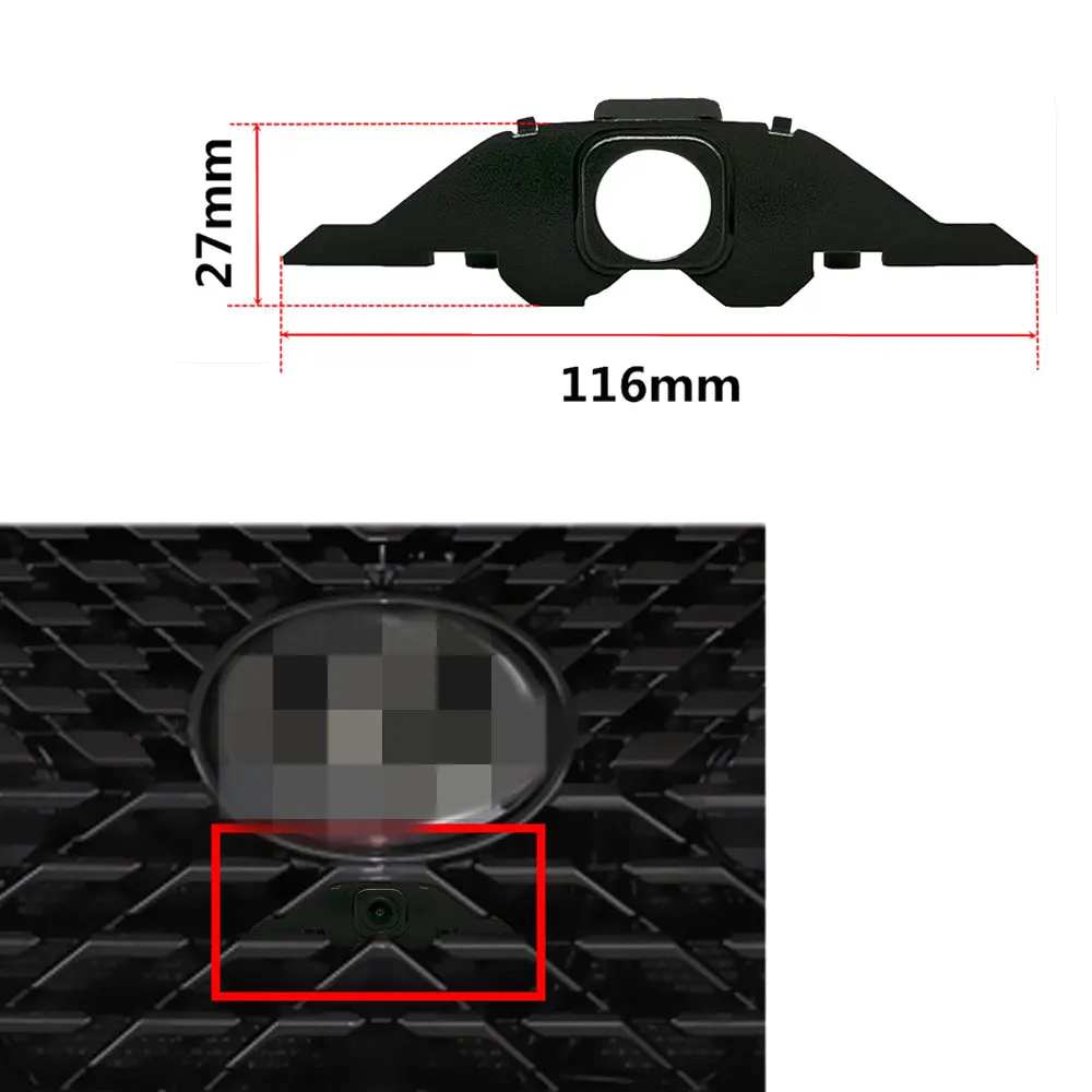 YIFOUM Car Front View Positive Logo Camera Bracket Shell Frame Housing For Lexus RX AL20 RX200t RX300 RX350 2020