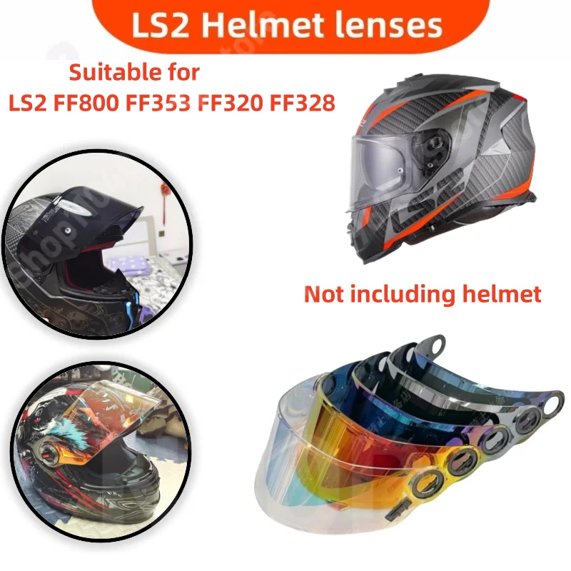 

Helmet Lenses for Day and Night Use Suitable for LS2 FF800 FF353 FF320 FF328 Sunscreen and Eye Protection Lenses Multiple Colors