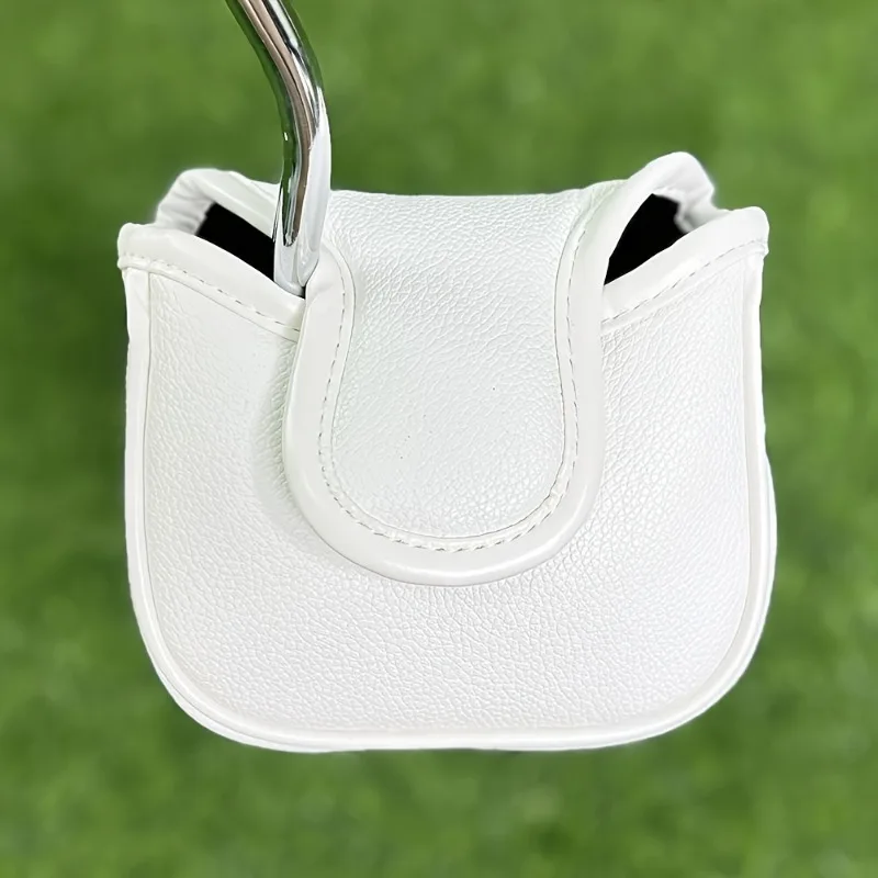 1 غطاء رأس بتصميم مثير للاهتمام لنادي الجولف - PU أبيض - إغلاق بإبزيم مغناطيسي، واقي نادي مقاوم للخدش #2