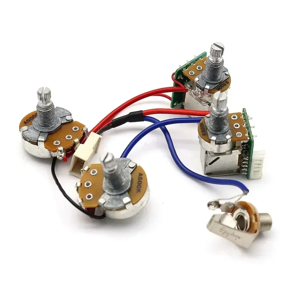 

ProBucker Zebra Humbucker Pickup And Wiring Harness for Electric Guitar Alnico V 4-Conductor