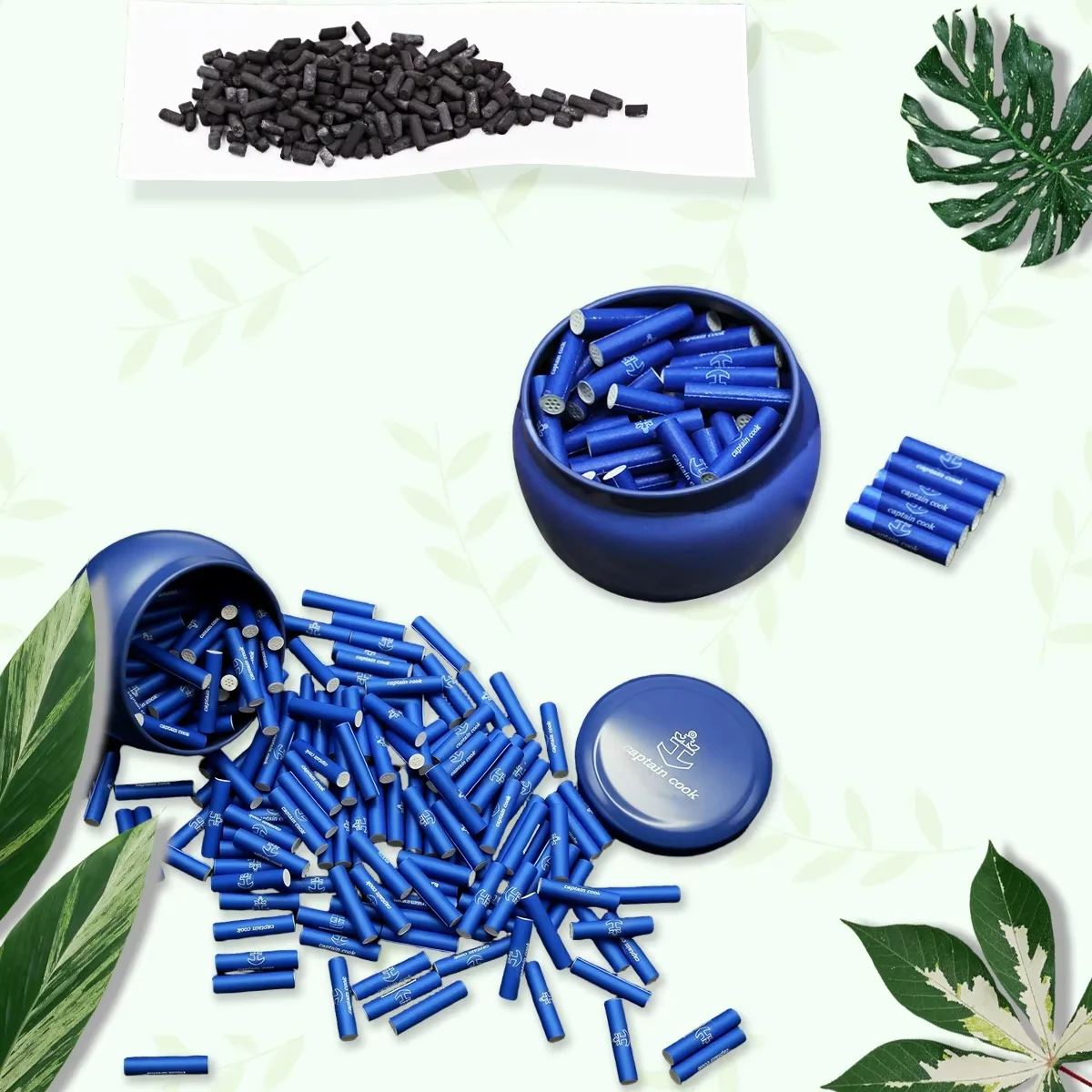 

50Pcs-100Pcs Disposable Active Charcoal Filter Tip 6MM/8MM Healthy Ceramics Cigarette Holder Dry Herb Smoking Pipe accessories