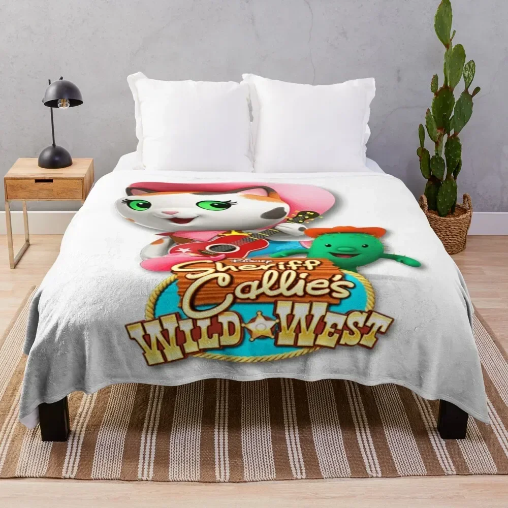 Sheriff Callie's Wild West gift for fans kids girl boys Throw Blanket Shaggy Blankets For Bed Blankets