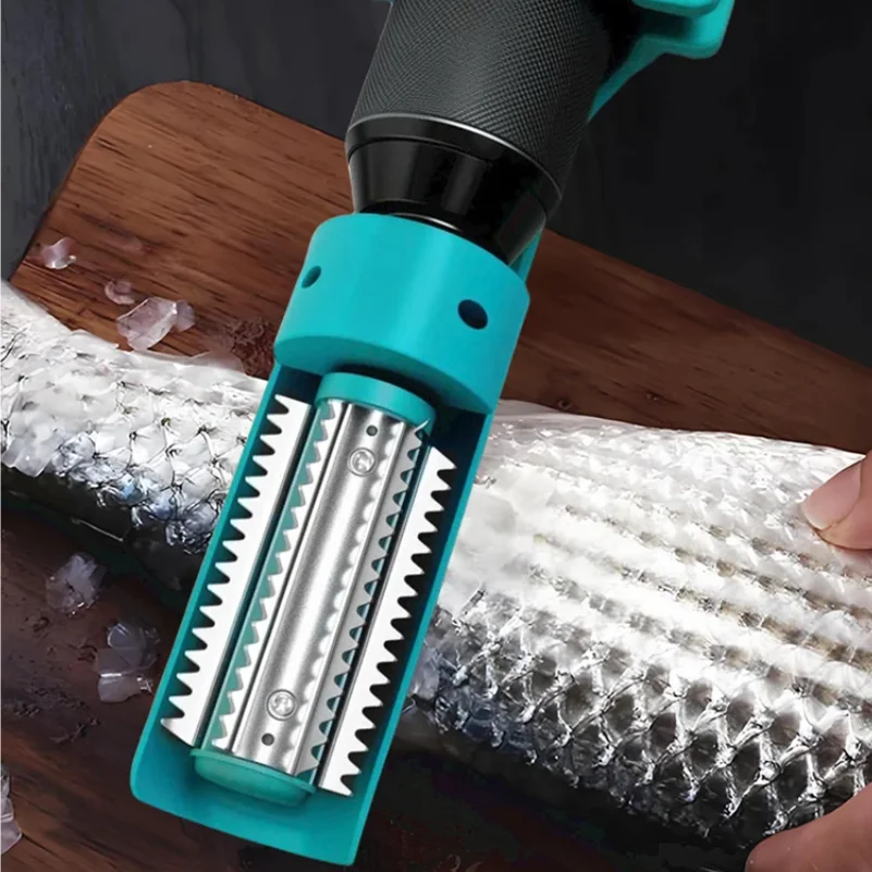 Electric Fish Scaler Portable Fish Scale Scraper Automatic Fish Descaler Tool Fish Scale Knife Seafood Tools for Market Home