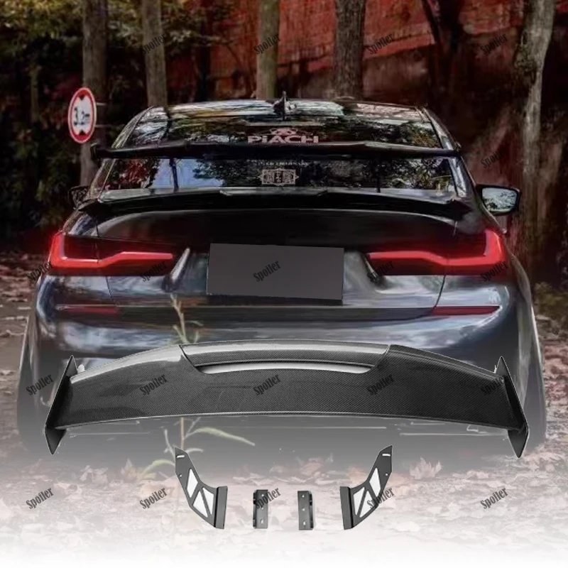 Suitable for BMW M2 M3 M4 M5 M6 modified MAD model, high-quality carbon fiber trunk spoiler and tail wing