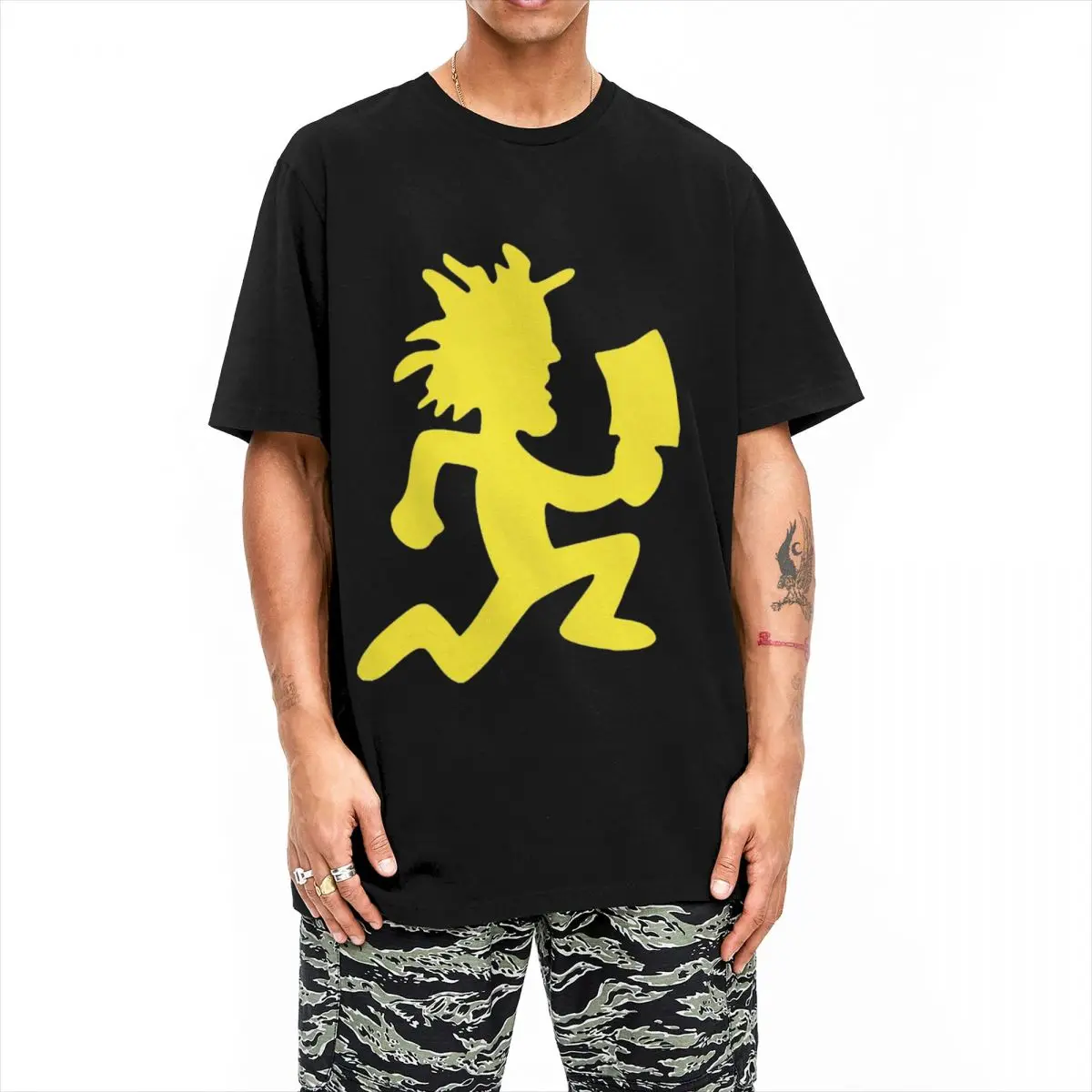 Insane Clown se Hip Hop Logo T-Shirt uomo donna divertente puro cotone Tees girocollo manica corta T Shirt Idea regalo vestiti