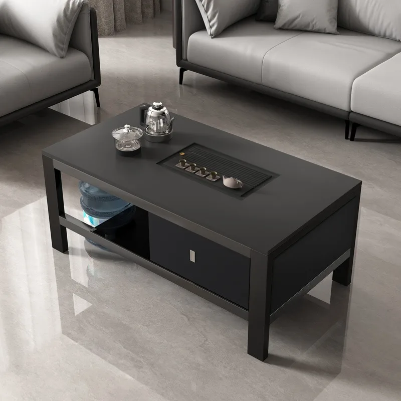 Living Room Magazine Coffee Table Storage White Minimalist Aesthetic Coffee Tables Rectangle Side Meuble De Salon Furnitures