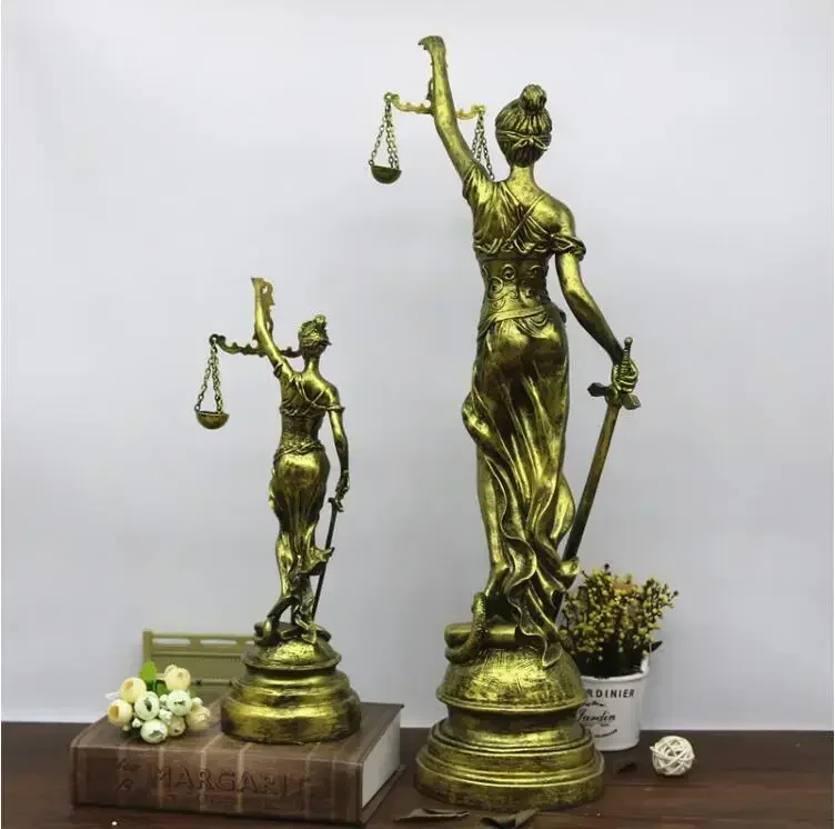 Sculpture en résine de la déesse Themis pour la décoration de la maison, la grèce des prHub présidée sur la justice, la loi de la cour, l'équilibre, la figure d'Auckland optimiste, l'artisanat