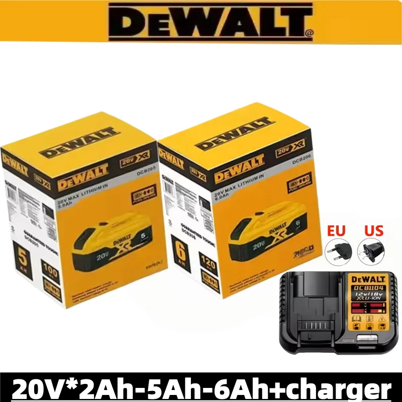 

DEWALT 20/60battery 2~6AH rechargeable lithium-ion batterycharger DCB118Brushless Electric Screwdriver Drill DCD805 power tool
