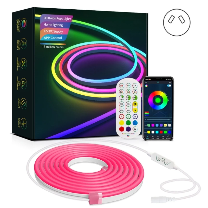 

2M Desktop Screen Backlight LED Strip Lamp Color Changing APP Control LED Ribbon Silicone Material Flexible Lights Dropship