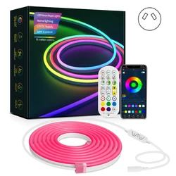 2M Desktop Screen Backlight LED Strip Lamp Color Changing APP Control LED Ribbon Silicone Material Flexible Lights Dropship