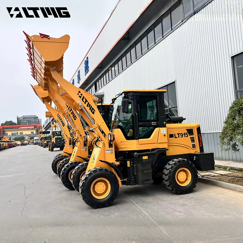 LTMG Cargador Frontal Compact Mini Front Loader 0.8ton1 Ton 2 Ton 1.5 Ton Mini Wheel Loader For Sale