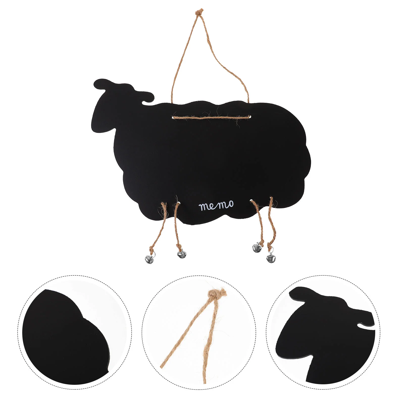 

Hanging Message Board Blank Wooden Creative Blackboard Boards Goat Shape Goat-shaped Ornament Labels