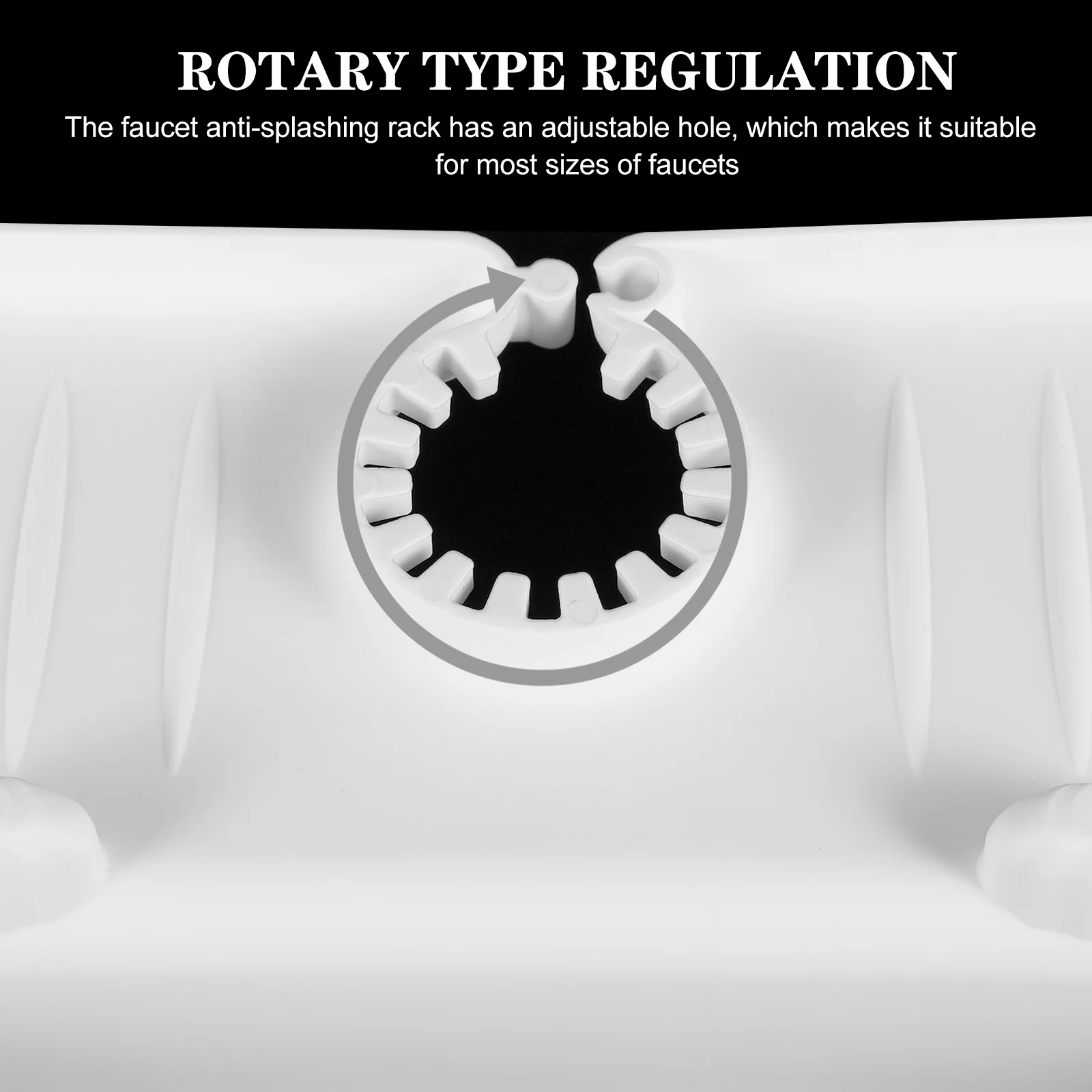 

Faucet Drain Rack Kitchen Organization Splash Proof Inclined Surface Design Sink Board Protector Home Organization