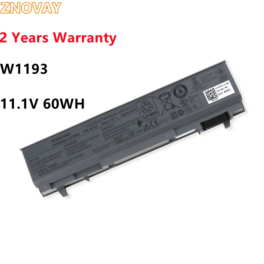 Bateria do Portátil para Dell Latitude E6400 E6500 E6410 E6510 M2400 M4400 M6400 W1193 Pt434 Ky265 Gu715 C719r Rg049 U844g 11.1v 60wh