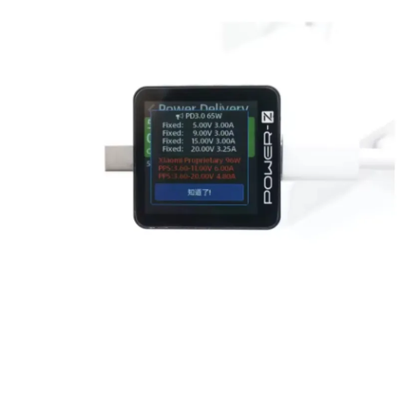 ChargerLAB Power-Z KM003C USB PD3.1 Protocolo 48V Faixa Dual Type-C Tester