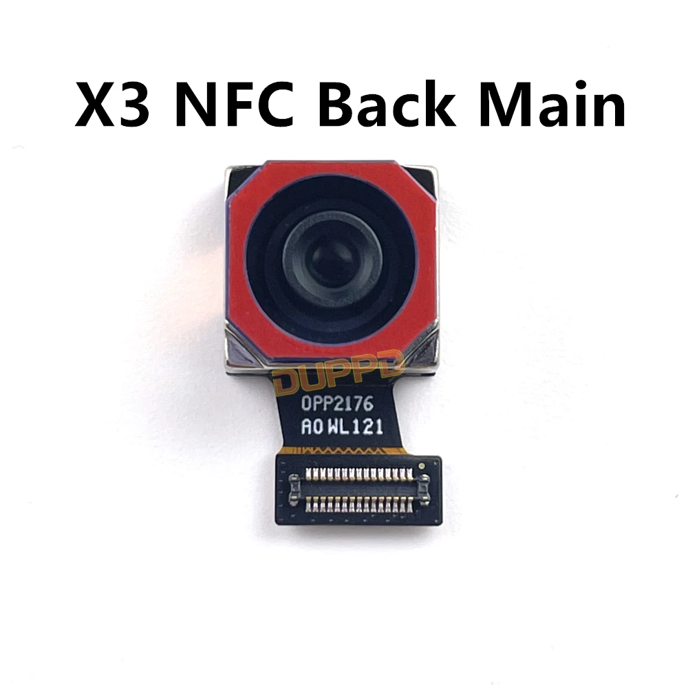 For Xiaomi Poco X3 NFC Backside Frontal Back Front Facing Rear Selfie View Camera Module Small Original Flex Spare Parts