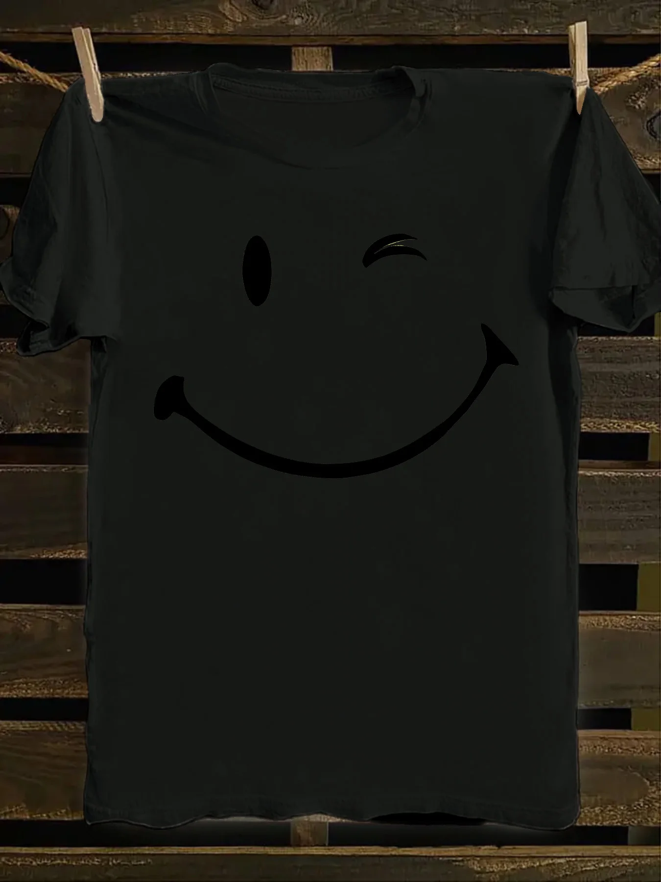 

[Летний стиль] Повседневная футболка унисекс с круглым вырезом и принтом морщинистого лица, летняя модная футболка с короткими рукавами, легкая хлопковая футболка