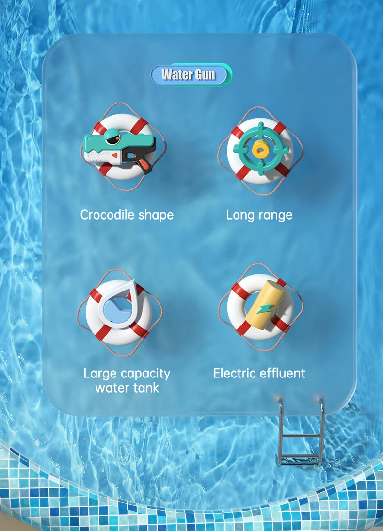 Electric Water Gun Toy Automatic High-pressure Spray For Kids_voghion.com
