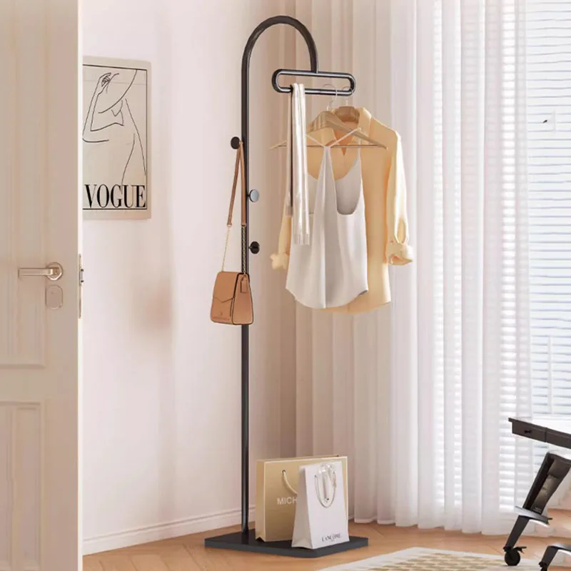 

Detachable Metal Clothes Rack Black Boutique Entrance Nordic Clothes Stand Living Room Modern Perchero De Pie Home Eccessories