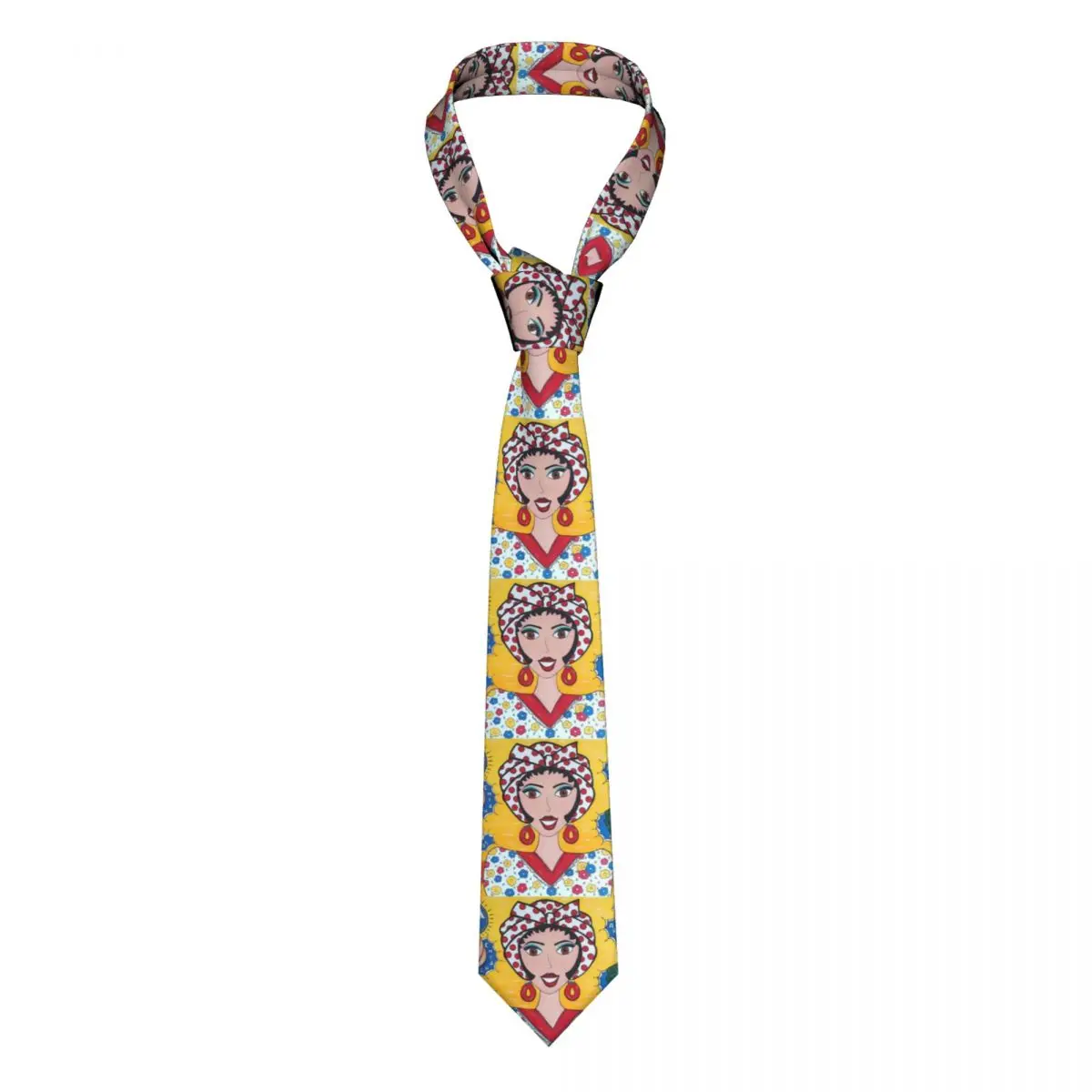 Pan Girl Venezuela Necktie Men Customized Silk Bolivarian Republic of Venezuela VZLA Neck Ties for Wedding