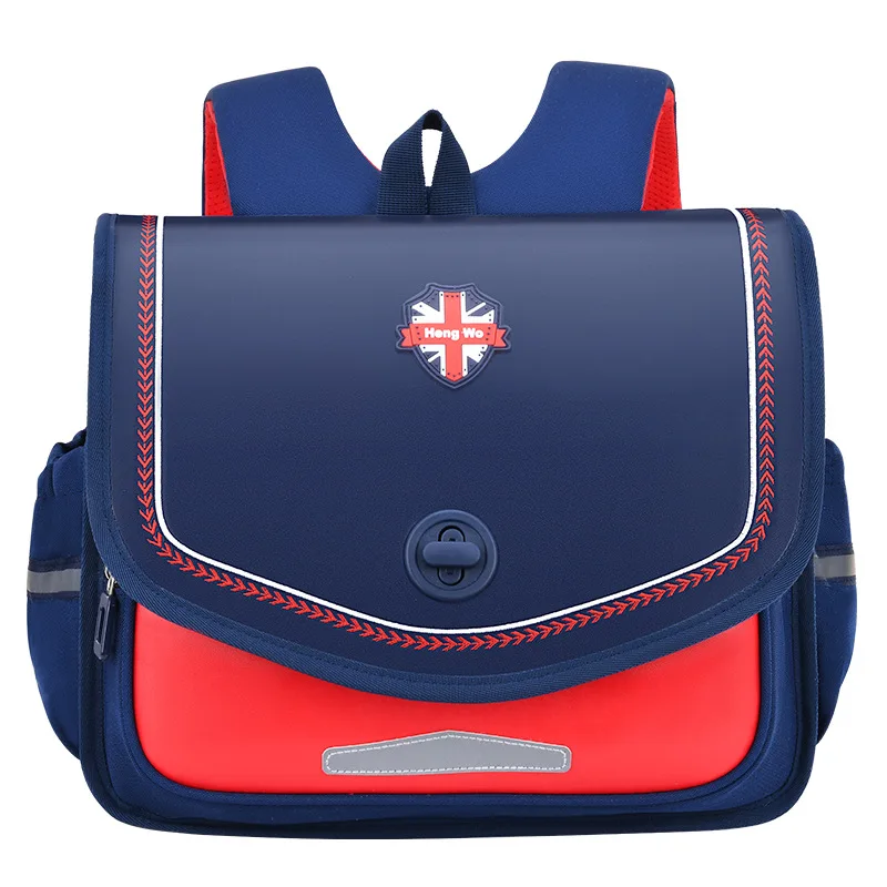 British Style Horizontal Primary Students Schoolbag Fashion Cute Kids Backpack Lightweight Breathable Spine Protection Book Bag