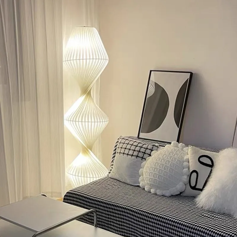 Japanese Style Floor Lamp Atmosphere Modern Simplicity Living Room Bedroom Gourd Designer Decoration Vertical Lighting Fixture