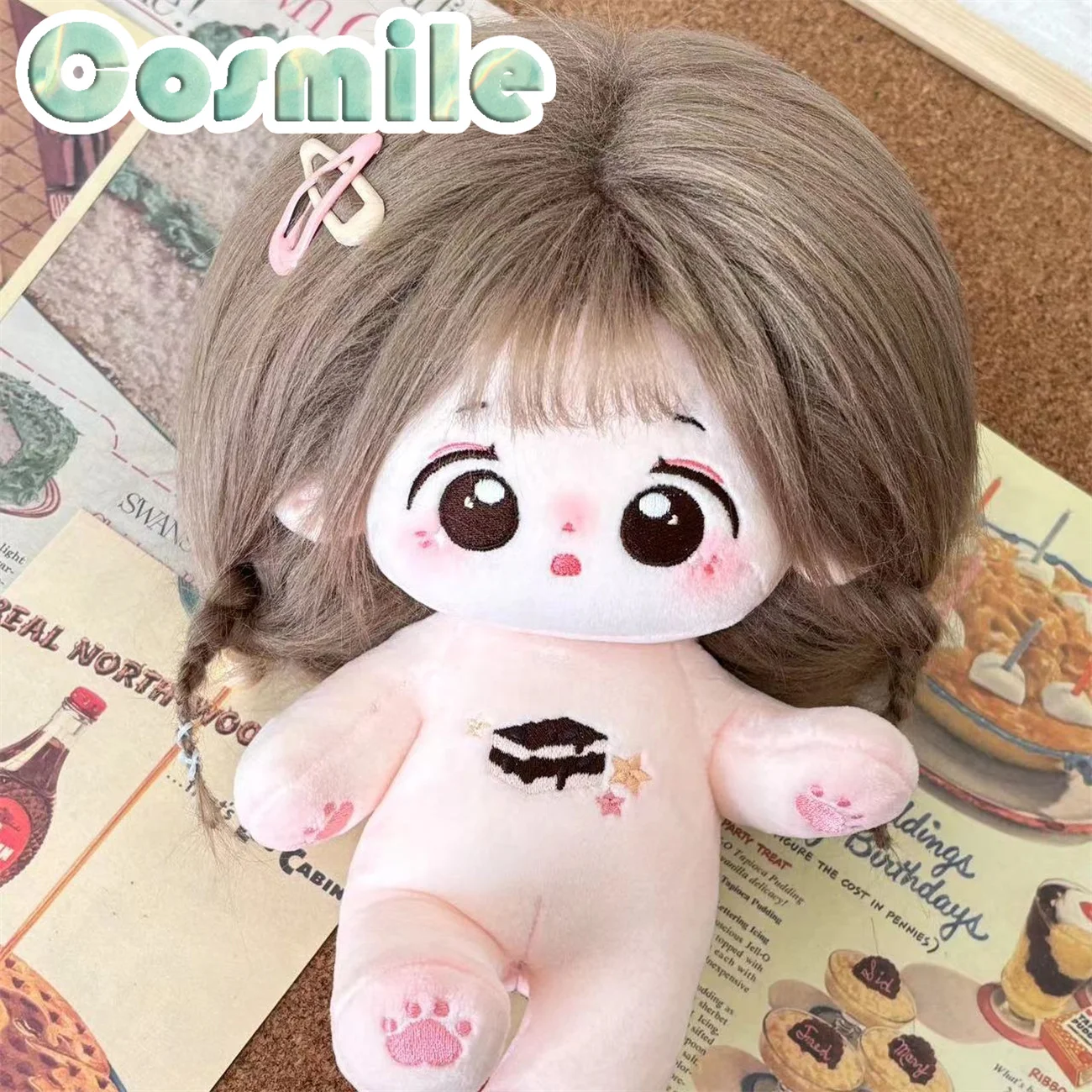 No Attributes Genki Idol Cute Girl Hair Mianyu Stuffed Plushie Plush 20cm Doll Only Body XY