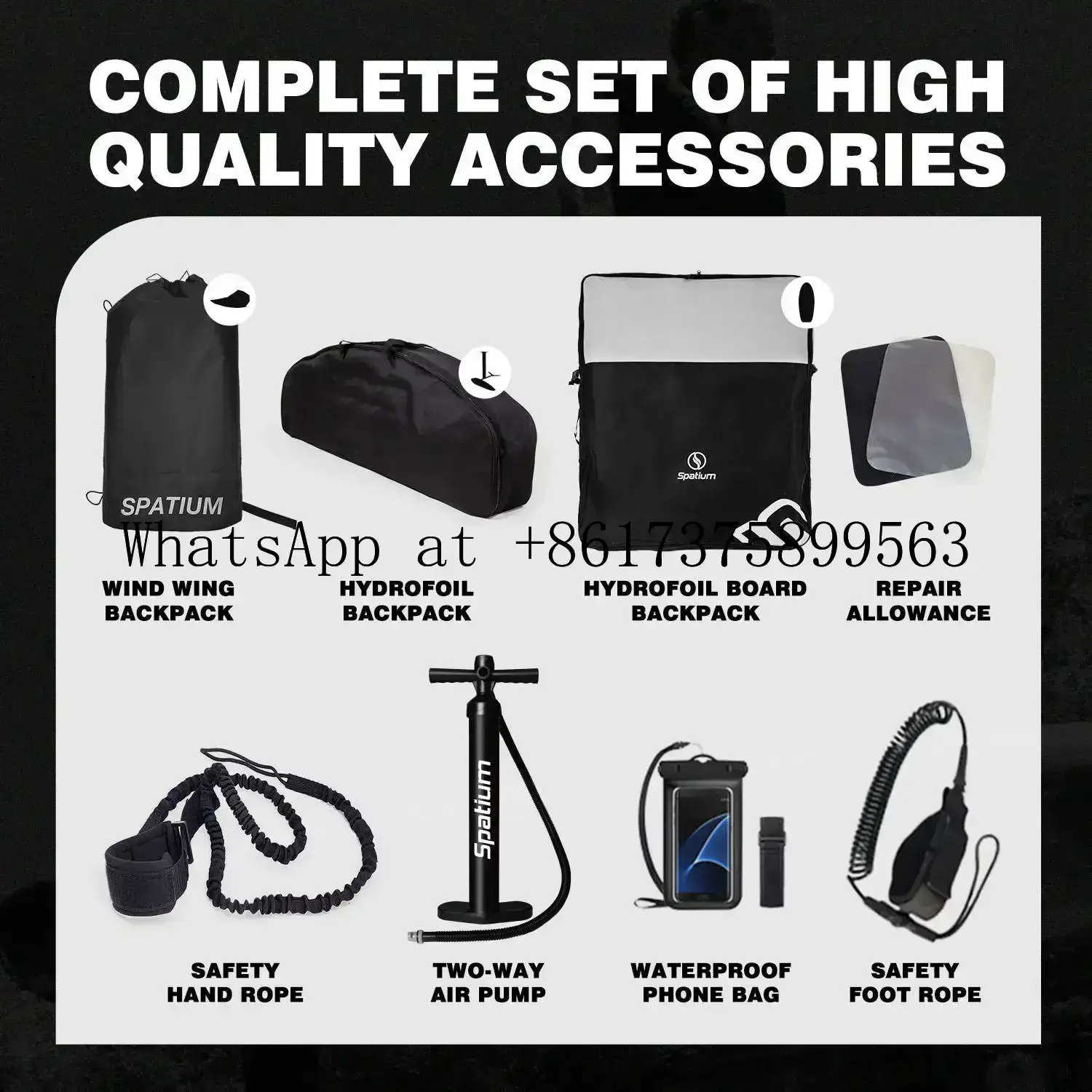 Carbon Wing Foil Board Lightweight Carbon Fiber Hydrofoil Board for Water Sports Surfing