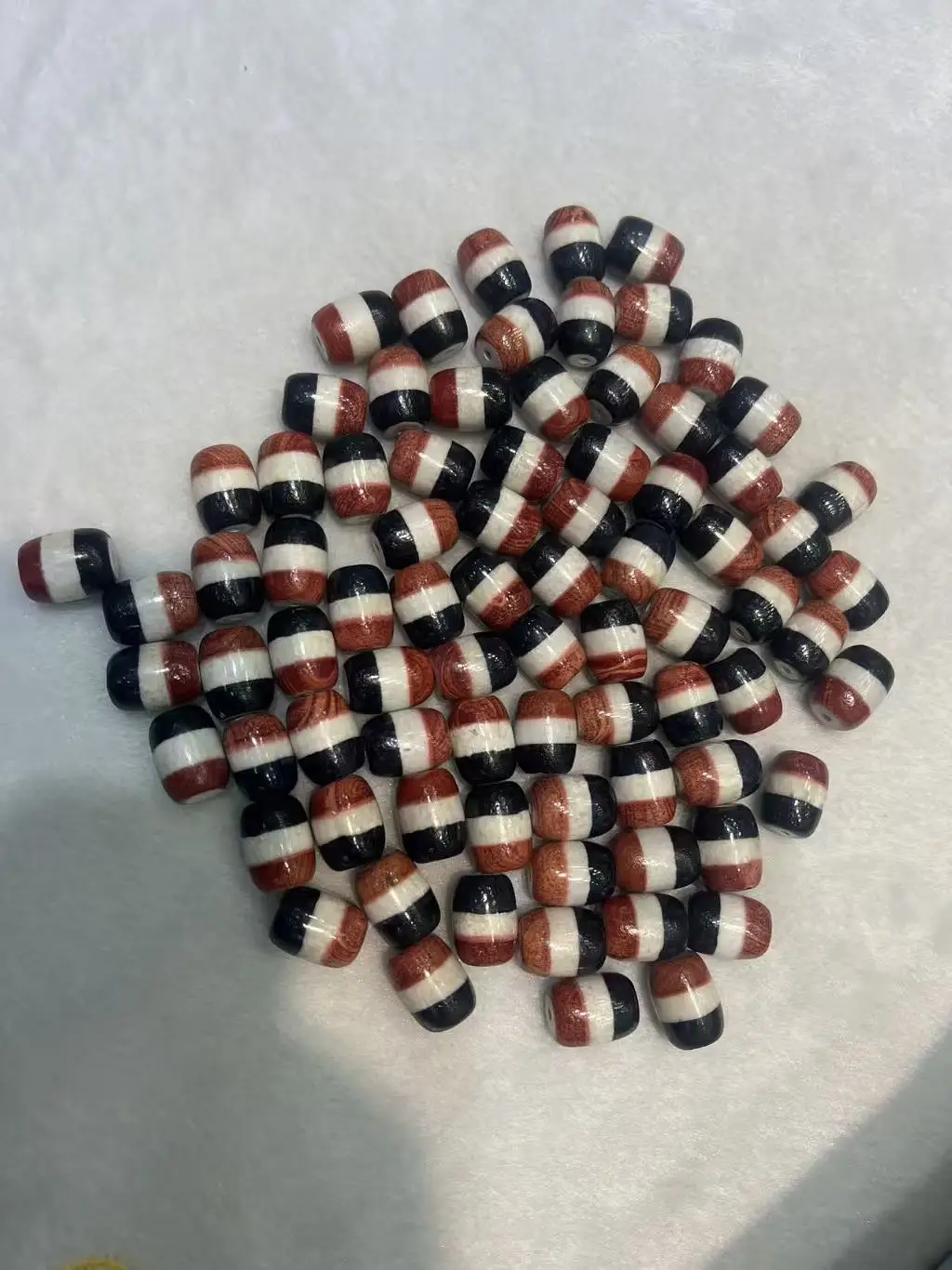 

10 шт./лот 16*12 мм трехцветные агатовые бусины, выветленные патина, тибетский этнический стиль, свободные бусины, браслет, ожерелье, аксессуары