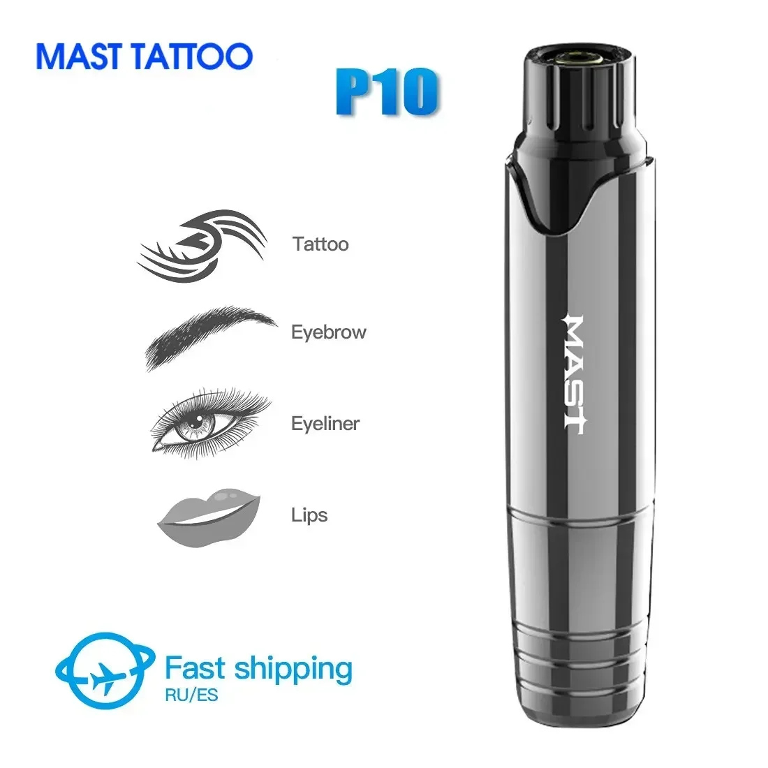 Dragonhawk Mast Tattoo P10 Makeup Permanent  Machine Rotary Pen Eyeliner Tools Tattoo Machine Pen Style Accessories For Tattoo