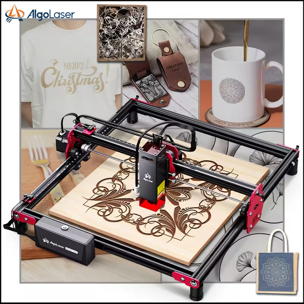 DIY Laser Engraver AlgoLaser Laser Cutter 10W Output and Laser Engraver and Laser Cutter Machine APP Supported Woodworking Tools