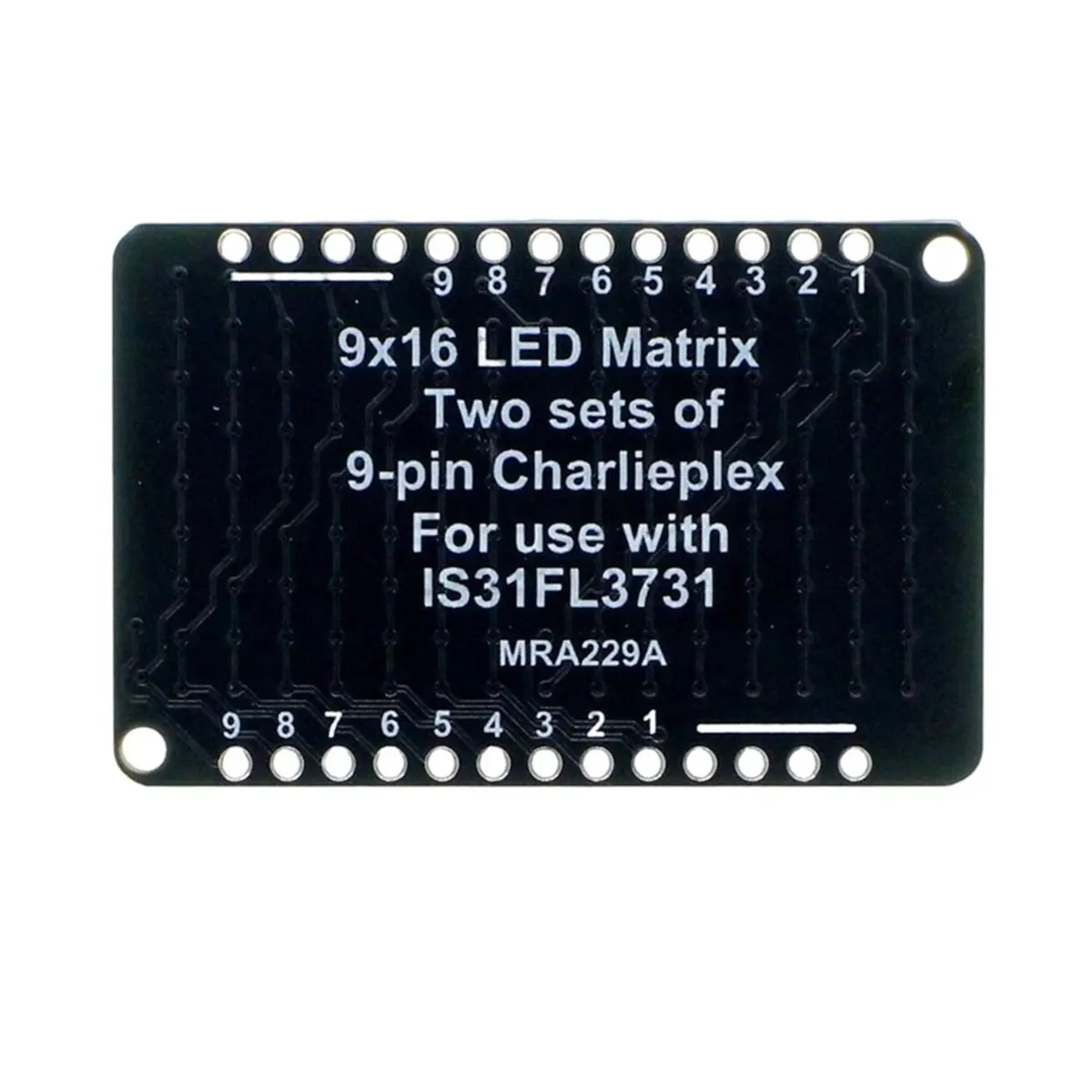 9x16 LED Matrix Display Module LED Charlieplexed Matrix 3.3V/5V A