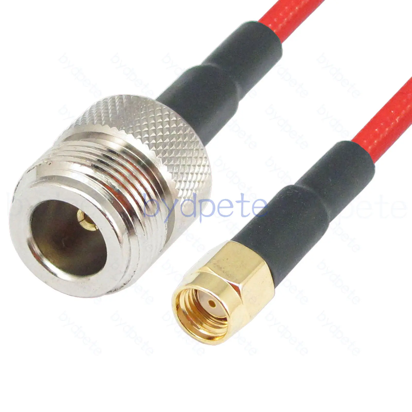 

N Type Female Jack to RP-SMA Male RF Semi Flexible Low Loss Coaxial Cable Lot RG402Red FEP