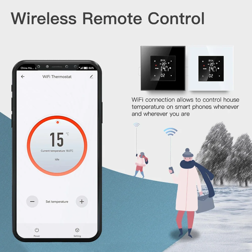 Smart Tuya Wi-Fi Termostato, Água, Elétrico, Caldeira a Gás, Aquecimento de Piso, Interruptor Wifi, Vapor, Controle de Temperatura, Trabalhar com