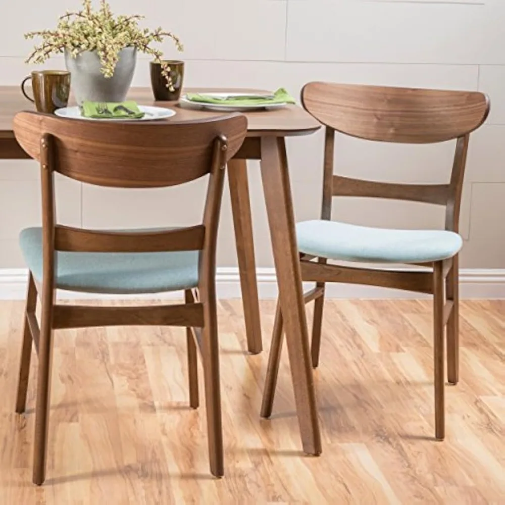 

Idalia Dining Chairs, 2-Pcs Set, Mint / Walnut Finish