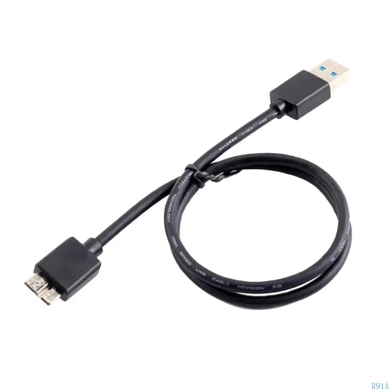 R91A USB Adapter Converter Cable A to B Male for External Hard Drive Disk HDD USB-A Hard Drive Cable - view 3