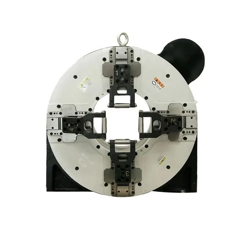 CNC Lathe Chuck Four Jaws Latest Design Smart Laser Pipe Cutting Pneumatic Chuck for CNC Lathe Laser Pipe Cutting