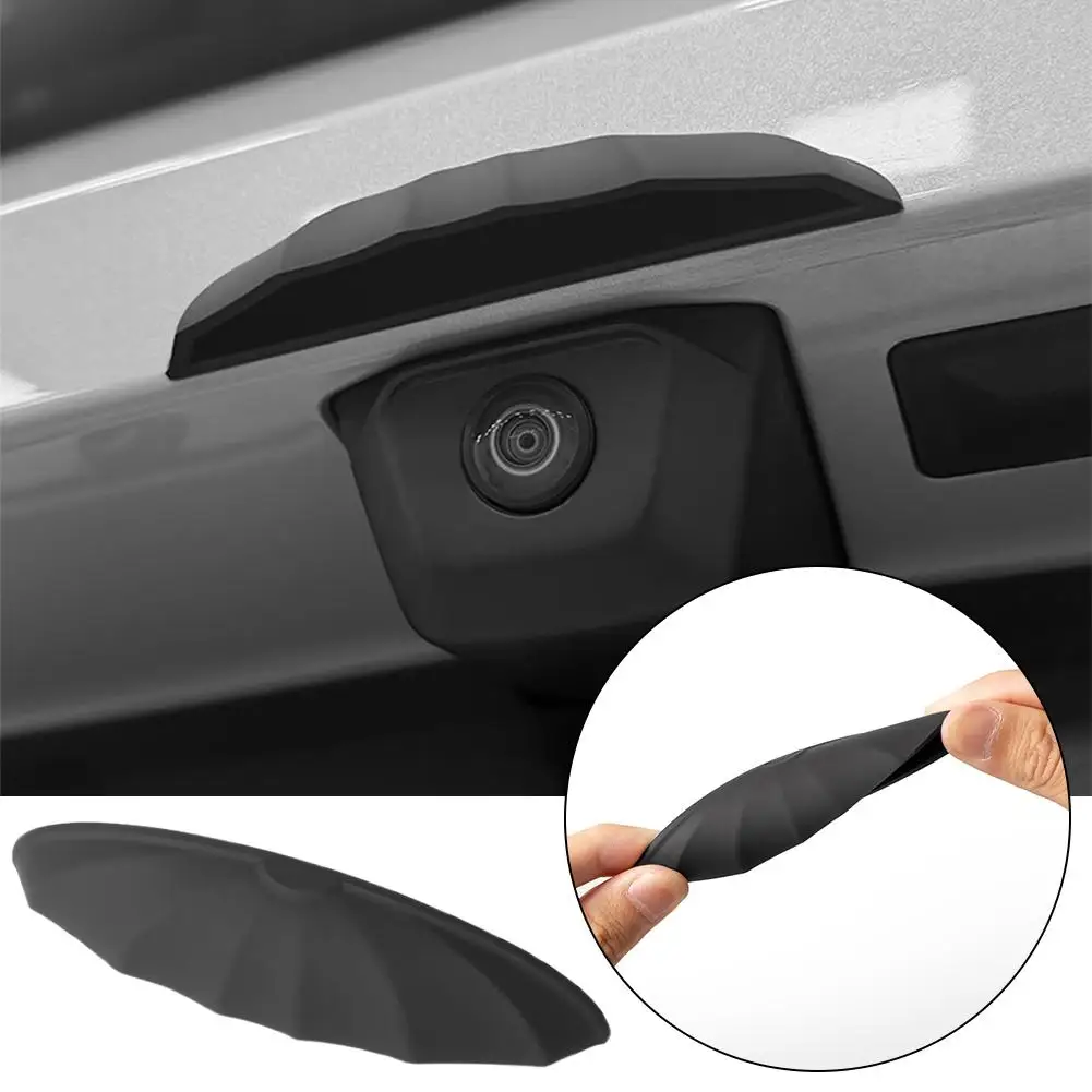

Car Trunk Camera Rain Cover Universal Silicone Rear Camera Cover Improving Visibility Awnings Shelters Exterior Accessories