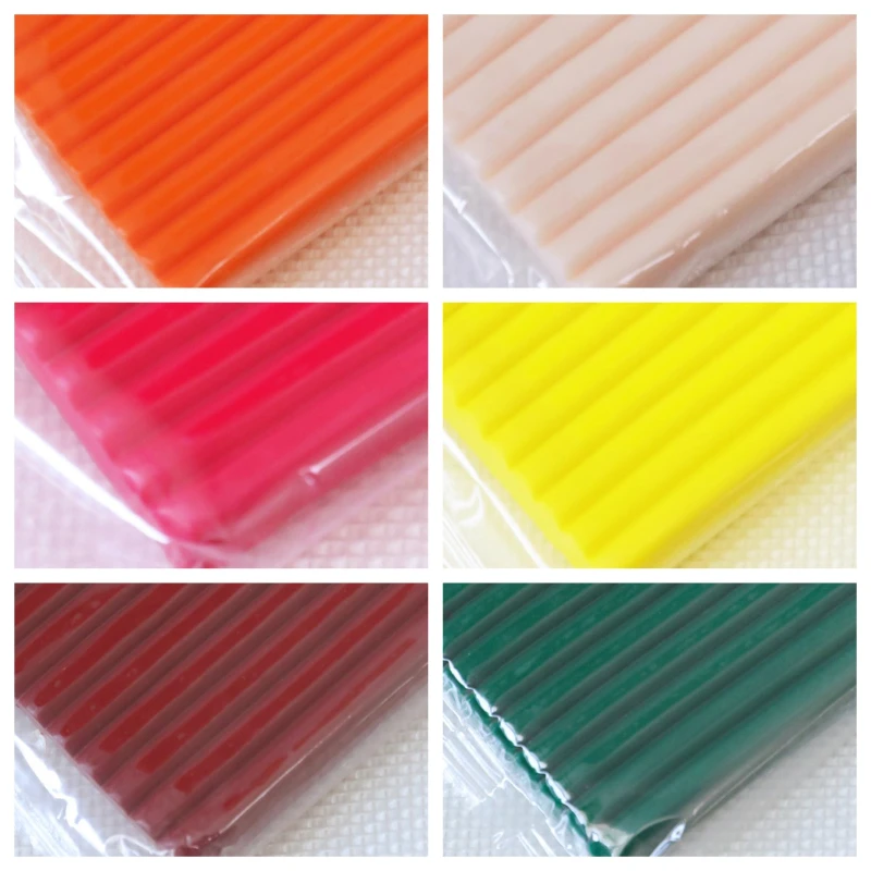 500g Soft Polymer Clay Environmentally Friendly Shaping Materials Students and Children DIY Craft Toys