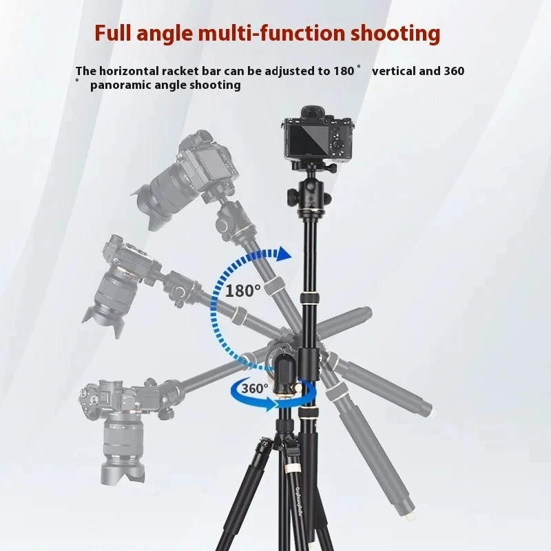 YT03 Overhead Tripod 180° Rocker Arm Stand for DSLR Camera Photography Lamp Q222 Q999 Compatible
